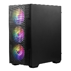 Корпус MSI MAG FORGE M100A, Micro-Tower, чёрный, 4 x 120 мм