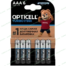 Батарея Opticell Turbo MAX LR03 AAA (6шт) блистер