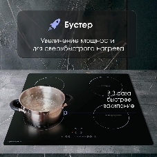 Индукционная варочная панель Zigmund & Shtain CI 35.6 B независимая, черный