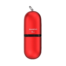 Флешка USB Maxvi SF red (FD8GbUSB20C10SF), 8Gb, USB 2.0, R/W 5/15, красный