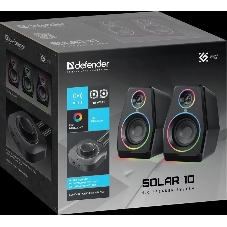 Акустическая система Defender 2.0 Solar 10 10Вт, BT/Light питание от USB