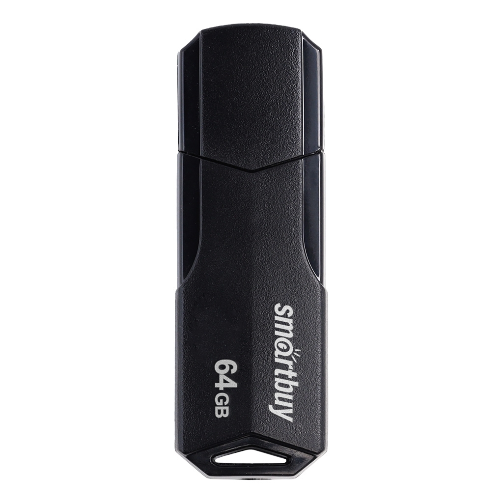 Флешка USB Smartbuy CLUE black (SB64GBCLU-K), 64Gb, USB 2.0, R/W 30/15, черный