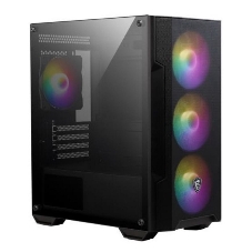 Корпус MSI MAG FORGE M100A, Micro-Tower, чёрный, 4 x 120 мм