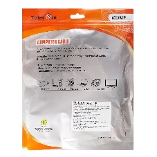 Кабель удлинительный HDMI-19M---HDMI-19F ver 2.0, 2m, TELECOM TCG235MF-2M