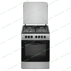 Плита комбинированная Kraft KF-FSK6402ES серый, конфорок 4 шт, духовка 70 л, 60 см x 87 см x 63 см