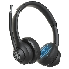 Гарнитура JLab Work Wireless Headset Gen 2 чёрный, беспроводная, Bluetooth/USB-C, до 45 ч, микрофон с шумоподавлением