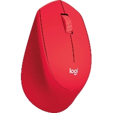 Мышь беспроводная Logitech M280 красный, 1000 dpi, радиоканал, USB, кнопки - 3