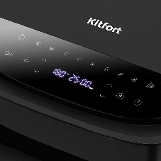 Аэрогриль Kitfort КТ-2289 черный/серебристый, 2200 Вт, 4 л, сенсор, 9 программ