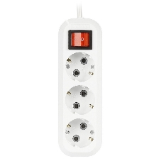 Удлинитель Smartbuy (SBE-16-3-02-ZS) 3 гнз х 2,0 м (16А/3.5 кВт, ПВС 3х1.0)