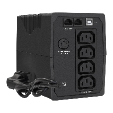 Источник бесперебойного питания ExeGate EP285596RUS SpecialPro UNB-650.LED.AVR.C13.RJ.USB 650VA/360W, LED, AVR, 4*IEC-C13, RJ45/11, USB, черный