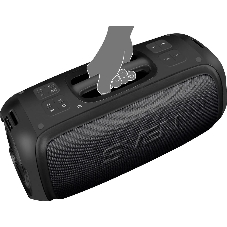 Портативная колонка SVEN PS-860 черный 100W 1.0 BT/3.5Jack 5400mAh