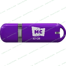 Флешка USB MORE CHOICE МФБ32 Purple (4620202558688), 32GB, USB 2.0, R/W 15/6, фиолетовый
