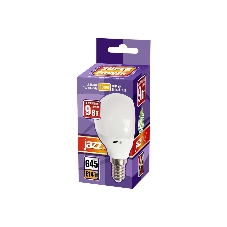 Лампа светодиодная JazzWay PLED-SP G45 9Вт шар 3000К теплый белый E14 820лм 230В