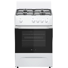 Плита газовая Darina C 1001 W белый/черный, конфорок 4 шт, духовка 50 л, 60 см x 85 см x 60 см
