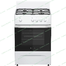 Плита газовая Darina C 1001 W белый/черный, конфорок 4 шт, духовка 50 л, 60 см x 85 см x 60 см