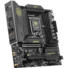 Материнская плата MSI MAG B860M MORTAR WIFI, LGA 1851, Intel B860, 4xDDR5 (до 256 ГБ), 4xSATA, 3xM.2 (1xPCIe 5.0, 2xPCIe 4.0), 1xPCIe 5.0 x16, 1xPCIe 4.0 x4, 1xHDMI, 1xDP, 1x5Gb LAN, Wi-Fi 7, Bluetooth 5.4, 1xUSB-C 40Gbps (Thunderbolt 4), 1xUSB-C 10Gbps, 3xUSB-A 10Gbps, 4xUSB-A 2.0, 3x3.5 мм + S/PDIF оптический, 7.1, чёрный, mATX