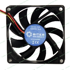 Вентилятор для корпуса 5bites FB8015S-12L3 черный, 80 x 80 мм, 2000 об/мин, 20 дБ, 3 pin