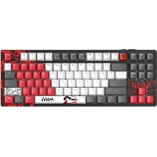 Клавиатура беспроводная A4Tech Bloody WS87 Naraka USB, Bluetooth/Радиоканал черный/красный