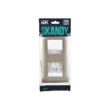 Рамка 2-ая IEK SKANDY SK-F02Sh шампань