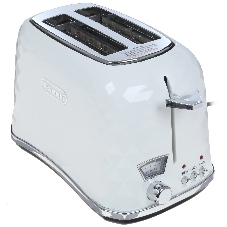 Тостер DeLonghi CTJ 2103 W белый, 900 Вт, 2 слота