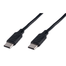 Кабель USB2.0 Cablexpert CC-USB2-CMCM-60-1M, Type-C/Type-C, 3A, 60Вт, PD/QC3.0, медь, 1м, черный, пакет