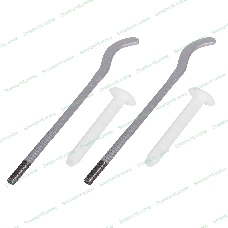 Комплект плоских кронштейнов Royal Thermo с дюбелями 7,2х170мм, серебристые