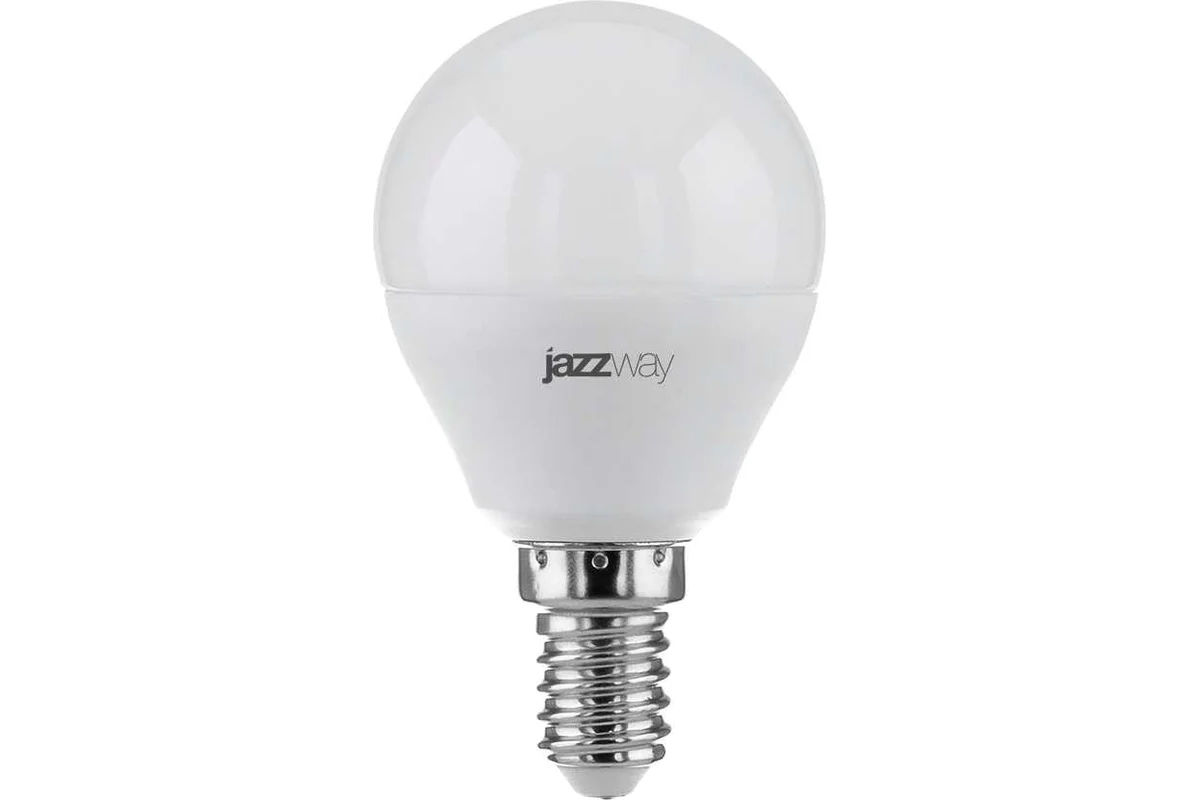 Лампа светодиодная JazzWay PLED-SP G45 9Вт шар 3000К теплый белый E14 820лм 230В