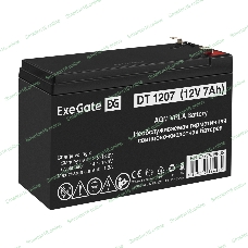 Аккумуляторная батарея ExeGate DT 1207 (12V 7Ah, клеммы F2)