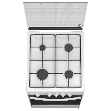 Плита газовая Darina 1B GM 341 107 W белый/черный, конфорок 4 шт, духовка 50 л, 50 см x 85 см x 56 см