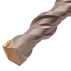 Бур по бетону Denzel двойная спираль, Cobalt W-tip, 22x460 мм, SDS PLUS