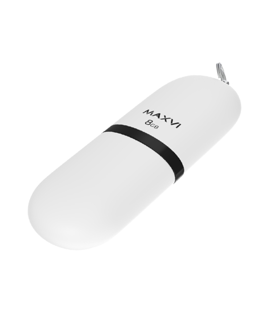 Флешка USB Maxvi SF white (FD8GbUSB20C10SF), 8Gb, USB 2.0, R/W 15/5, белый