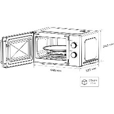 Микроволновая печь LEX FSMO 20.01N WH белый