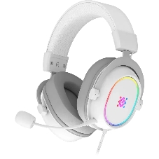 Гарнитура Defender Halo белый, проводная, подсветка