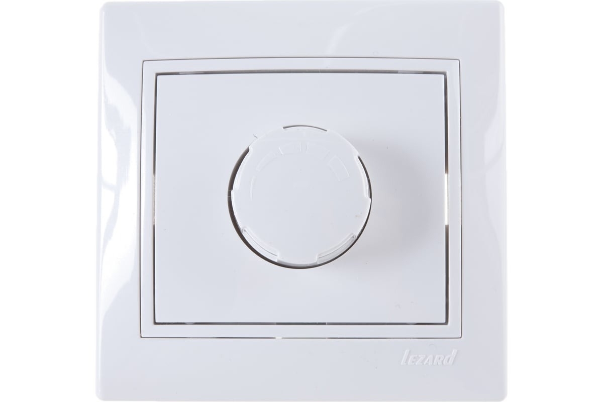 Диммер LEZARD 701-0202-157 серия скр. проводки Мира 1000 Вт фильтр предохранитель белый