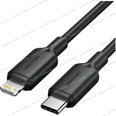 Кабель Vention USB 2.0 CM/Lightning 8M для iPad/iPhone 3A - 1м. черный