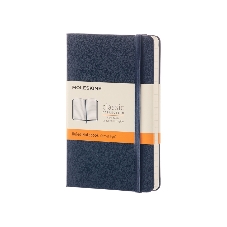Блокнот Moleskine CLASSIC MM710B20 Pocket 90x140 мм, 192 страниц, линейка, твердая обложка, синий сапфир