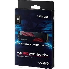 Накопитель SSD Samsung 990 PRO, 1000Gb, PCIe 4.0 x4, M.2 2280, NVMe, R/W 7450/6900, с радиатором