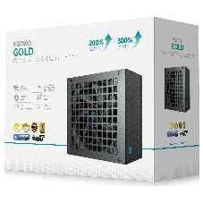 Блок питания Deepcool/GamerStorm PQ750G (ATX 3.1, 750W, Full Cable Management, PWM 120мм fan, 80 PLUS GOLD, Active PFC + Half Bridge + DC/DC, Full Japanese Capasitors, Gen5 PCIe) RET