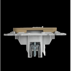Розетка 2-местная RJ45/TV категория 5Е UTP РКТВ5е-2-0-ФлХ хаки FLITE