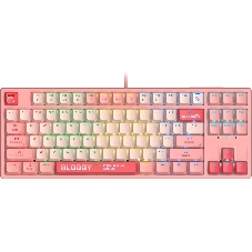 Клавиатура проводная A4Tech Bloody S87 Energy (S87 USB ENERGY PINK) USB розовый