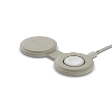 Переносное зарядное устройство Satechi Qi2 OntheGo 2-in-1 Wireless Charger, песочный