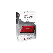 Внешний SSD Kingston XS1000, 2TB, USB 3.2 Gen 2 Type-C, R/W 1050/1000, красный