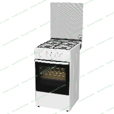 Плита газовая Darina 1B GM 341 107 W белый/черный, конфорок 4 шт, духовка 50 л, 50 см x 85 см x 56 см