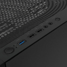 Компьютерный корпус HSPD M330, Mesh Mini-tower, черный, TG, 0.6 SPCC, 3x120mm ARGB mATX, mITX 175/330/160mm 2x2.5