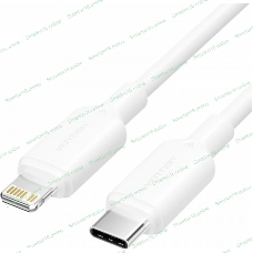 Кабель Vention USB 2.0 CM/Lightning 8M для iPad/iPhone 3A - 1м. белый