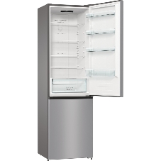Холодильник Gorenje NRK6201ES4 серебристый двухкамерный 235/96 л морозилка снизу, No Frost