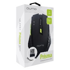 Мышь беспроводная Qumo Office Prisma Black M85 черный, 2400 dpi, радиоканал, USB, кнопки - 7