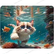 Коврик для мыши Cactus Fish Cat 300x250x3мм (CS-MPC-D15M)