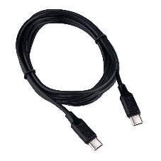 Кабель USB2.0 Cablexpert CC-USB2-CMCM-60-1.8M, Type-C/Type-C, 3A, 60Вт, PD/QC3.0, медь, 1.8м, черный, пакет