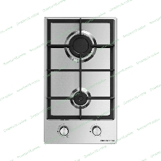 Газовая варочная панель Kuppersberg TS 38 X, High-Tech, 30 см, автоматический электроподжиг, газ-контроль, механическое управление, конфорки REMAY, цвет нержавеющая сталь, цвет фурнитуры черный/нержавеющая сталь